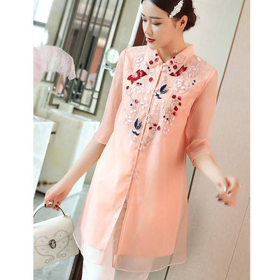 Vestido Retro Cheongsam Moderno - Elegancia Asiática Versátil - Image 3
