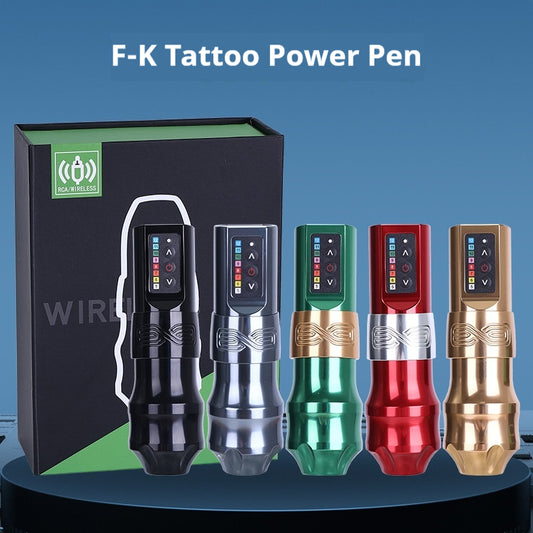Máquina Tatuadora Inalámbrica Dual Battery - Pluma Profesional 2 en 1