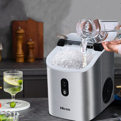 Trituradora Automática de Hielo 16kg - Máquina Compacta para Bebidas