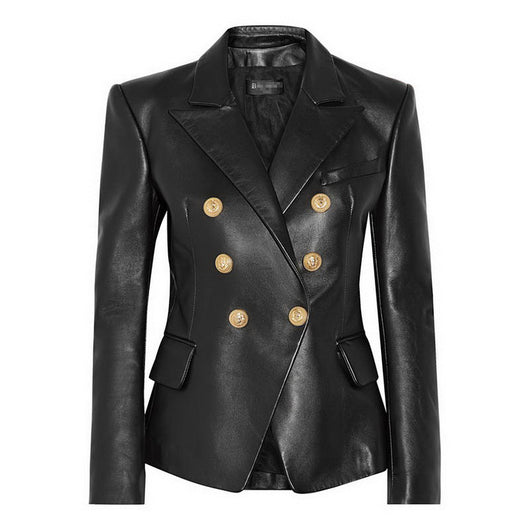 Blusa Corta de Cuero Genuino para Mujer - Estilo Fashion - Image 13