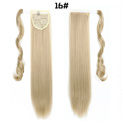 Cola de Caballo Extensible con Velcro - Cabello Liso Europeo - Image 12