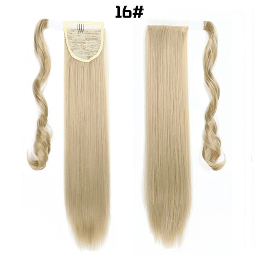 Cola de Caballo Extensible con Velcro - Cabello Liso Europeo - Image 12