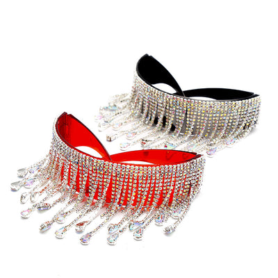 Gafas de Sol con Aro Decorativo, Diamantes y Borlas Artesanales - Image 7