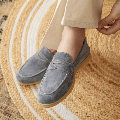 Mocasines de Ante para Hombre con Punta Redonda - Image 2