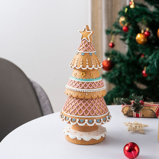 Árbol de Navidad de Jengibre - Decoración de Escritorio para Sala de Estar - Image 16