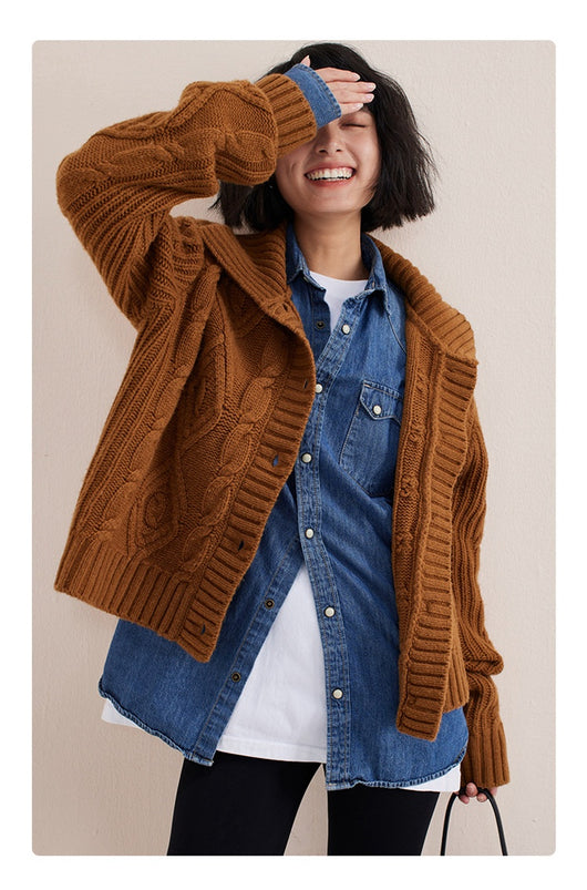 Cardigan Grueso de Algodón Suave - Abrigo Casual Cómodo - Image 18