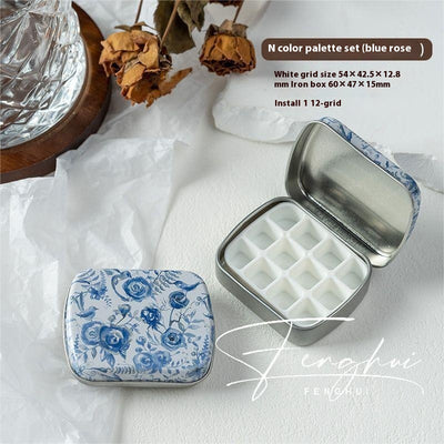 Paleta de Manicura Acuarela Portátil 24 Colores en Caja de Metal - Image 19
