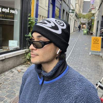 Gorro Tejido Versátil Abrigo Cálido Tendencia Fashion
