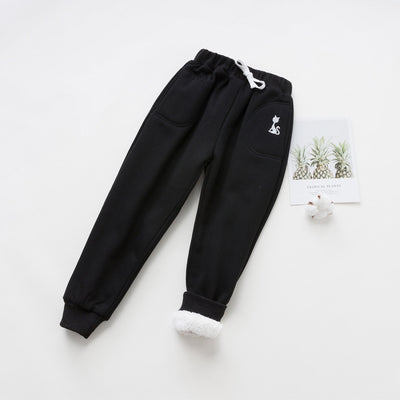 Pantalones Cálidos de Niña con Forro de Terciopelo y Algodón - Image 12
