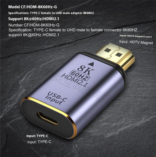 Convertidor HDMI 8K Macho a Hembra para Laptop, Monitor y Proyector - Image 7