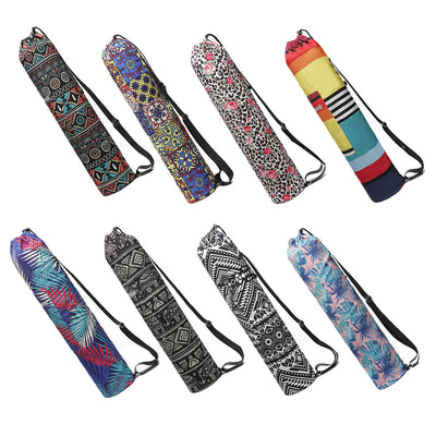 Mochila de yoga en lona estampada