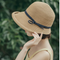 Sombrero Bucket Plegable Estilo Hepburn de Paja