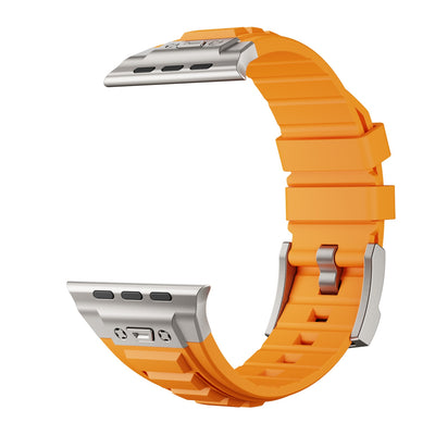 Correa Elástica de Silicona con Hebilla Metálica Plegable para iWatch 1-9 - Image 37