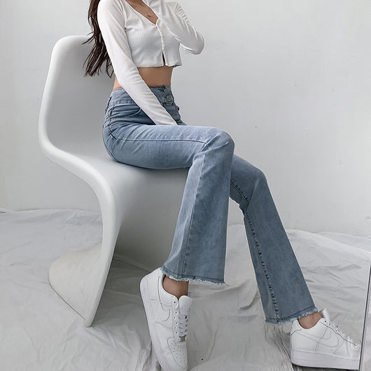 Pantalones Cropped Acampanados Talle Alto Efecto Reductor para Mujer - Image 4