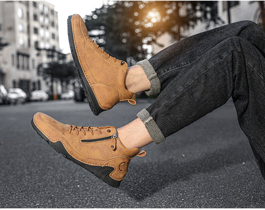 Zapatos Deportivos de Cuero para Hombre Talla Grande - Image 12