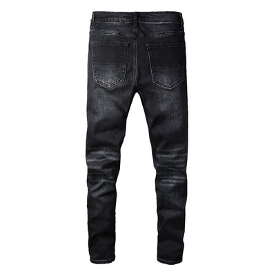 Jeans Negros para Hombre con Detalles en Color Deslumbrante - Image 10