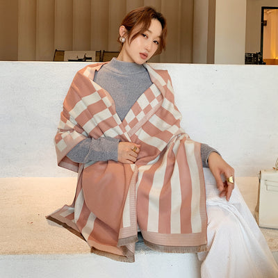 Chal Grueso para Invierno Mujer - Abrigo Versátil y Cálido - Image 6