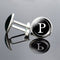 26 English Letter Cufflinks Metal Time Gem P