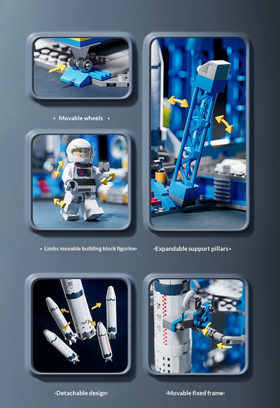 Modelo de Transbordador Espacial Chino - Bloques de Construcción Militar Educativo - Image 17