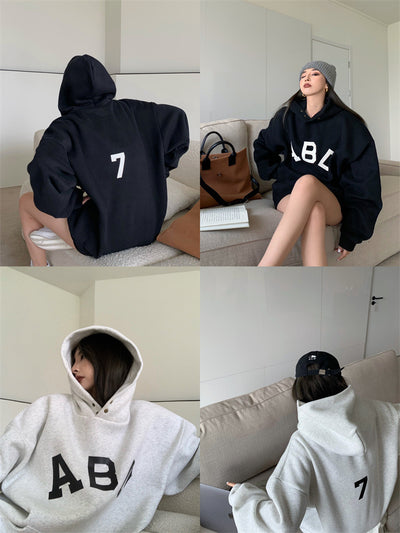 Sudadera Hoodie Suelta Estampada para Mujer - Image 5