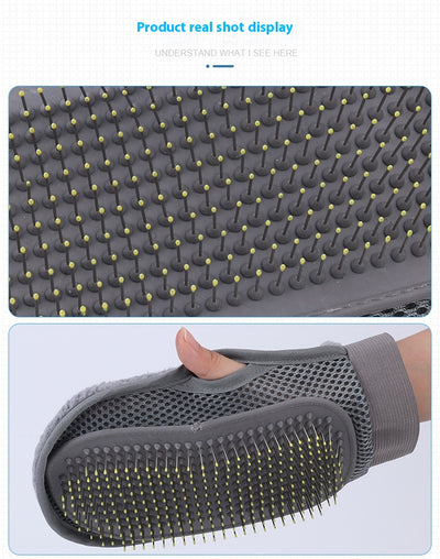 Guantes de Masaje y Baño para Mascotas con Peine Integrado - Image 7
