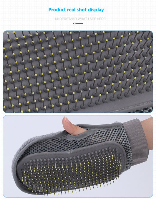 Guantes de Masaje y Baño para Mascotas con Peine Integrado - Image 7