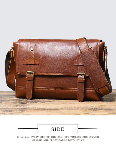 Bolsa de Cuero Vintage para Hombre - Gran Capacidad - Image 10