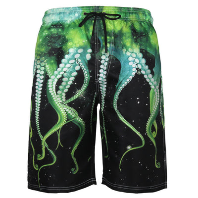 Pantalones de Playa Hombre Shorts Casuales Pulpo Talla Grande - Image 7