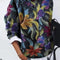 Blusa Suelta Estampado Floral Manga Larga para Mujer