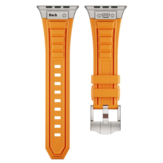 Correa Elástica de Silicona con Hebilla Metálica Plegable para iWatch 1-9 - Image 24
