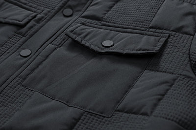 Chaqueta Acolchada de Algodón para Hombre - Estilo Business Casual con Cuello Polo - Image 12