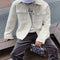 Chaqueta Casual Suelta de Solapa para Hombre - Manga Larga Estilo Street