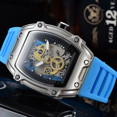 Reloj de Cuarzo Esqueleto Transparente Personalizado con Doble Movimiento - Image 2