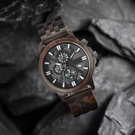 Reloj Minimalista de Madera Sándalo para Hombre - Image 7