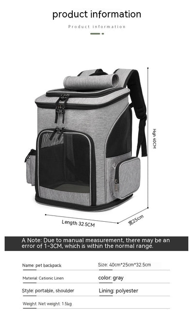 Mochila Transportadora Extensible para Mascotas - Gran Capacidad - Image 23