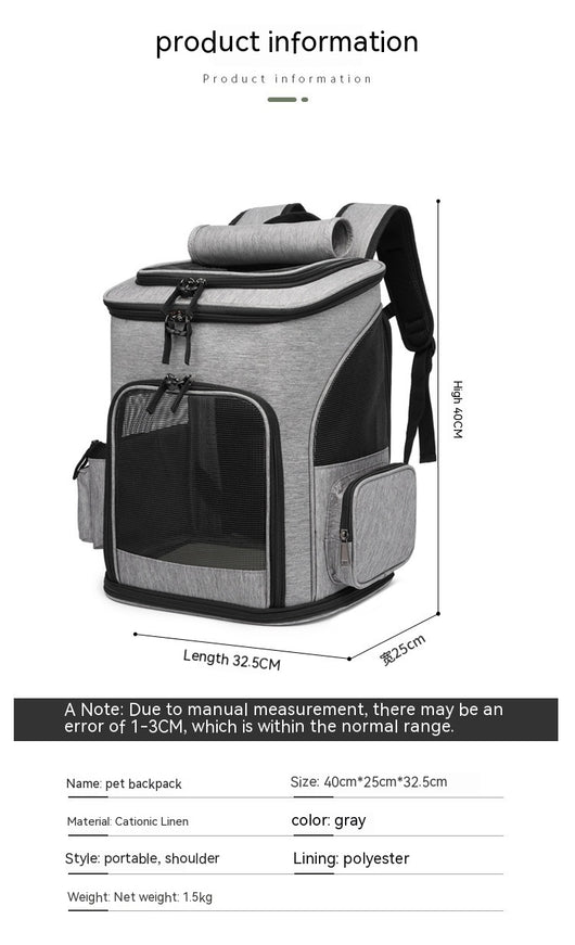 Mochila Transportadora Extensible para Mascotas - Gran Capacidad - Image 23