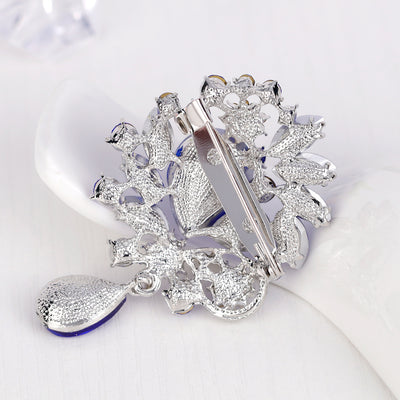 Broche Elegante de Aleación con Diamantes y Cristal - Image 10