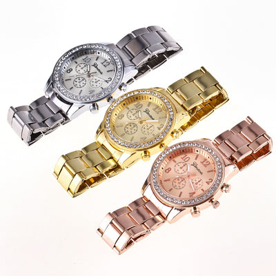 Reloj para Hombre Geneva Diamond con Movimiento de Tres Ojos - Cuarzo Aleación - Image 16