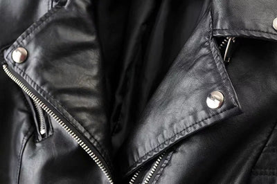 Chaqueta de Cuero para Motocicleta Mujer - Image 9