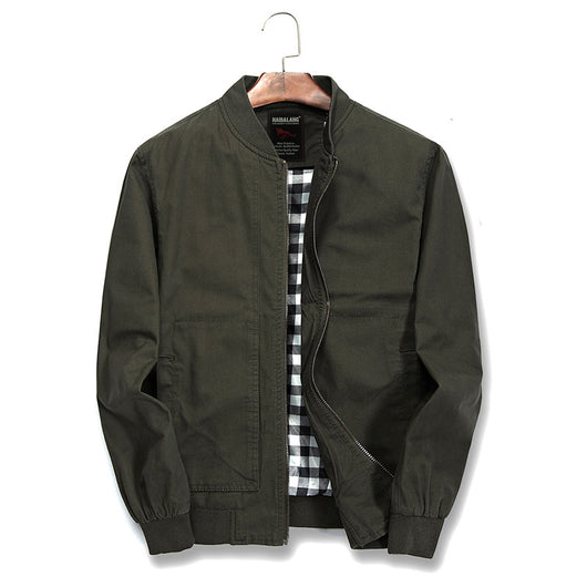 Chaqueta Casual de Algodón para Hombre - Estilo Beisbolero Ajustado - Image 7