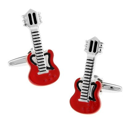 Gemelos de Guitarra Francesa Roja de Lujo
