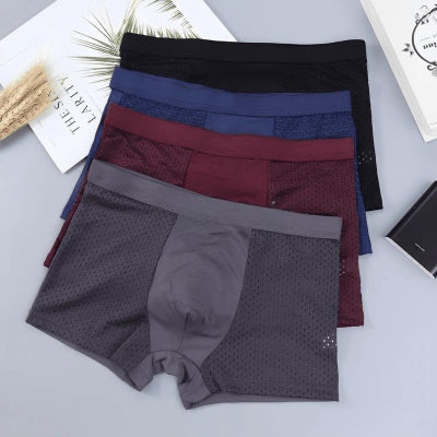 Calzoncillos Holgados de Malla Ice Silk para Hombre - Image 20