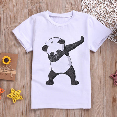 Playera Estampado Panda Manga Corta - Image 6