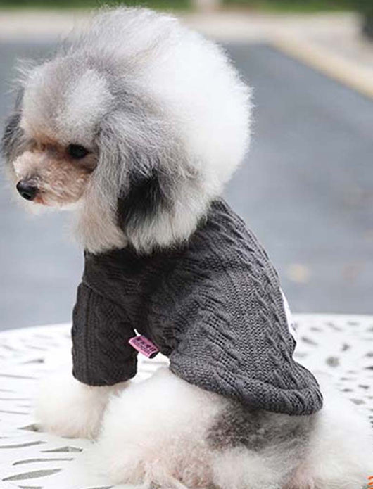 Suéter Tejido para Perro - Colores Puros Otoño Invierno - Image 5