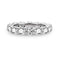 Sterling Plateado Moissanite Ring Plated Body Ring US5 Blanco
