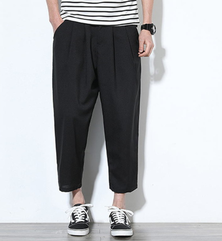 Pantalones Harem de Lino para Hombre