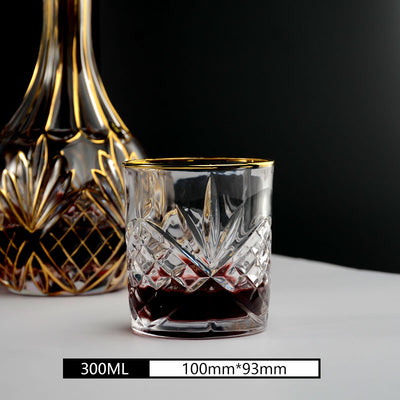Juego de 2 Copas de Whiskey en Cristal Dorado - Image 8
