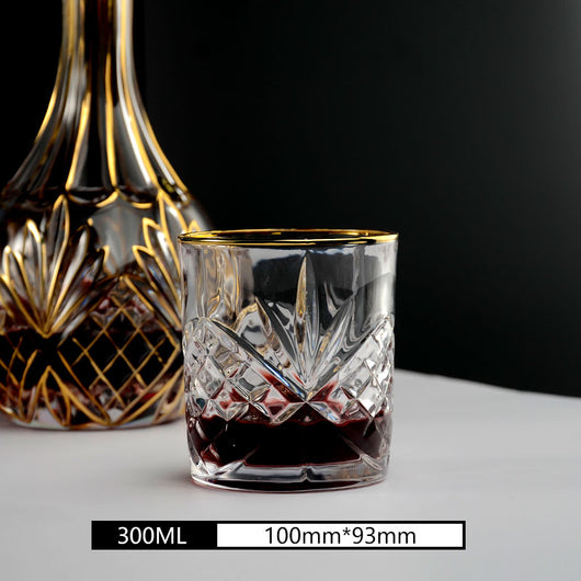 Juego de 2 Copas de Whiskey en Cristal Dorado - Image 8