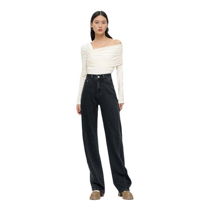 Jeans Bicolor Negro y Gris para Mujer - Estilo Versátil - Image 4