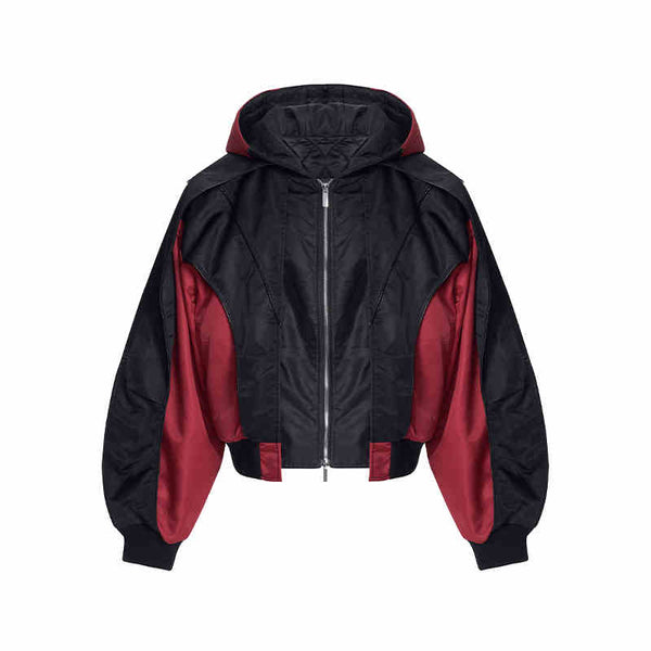Chaqueta Acolchada con Capucha y Estructura de Perfiles Cosidos - Image 3